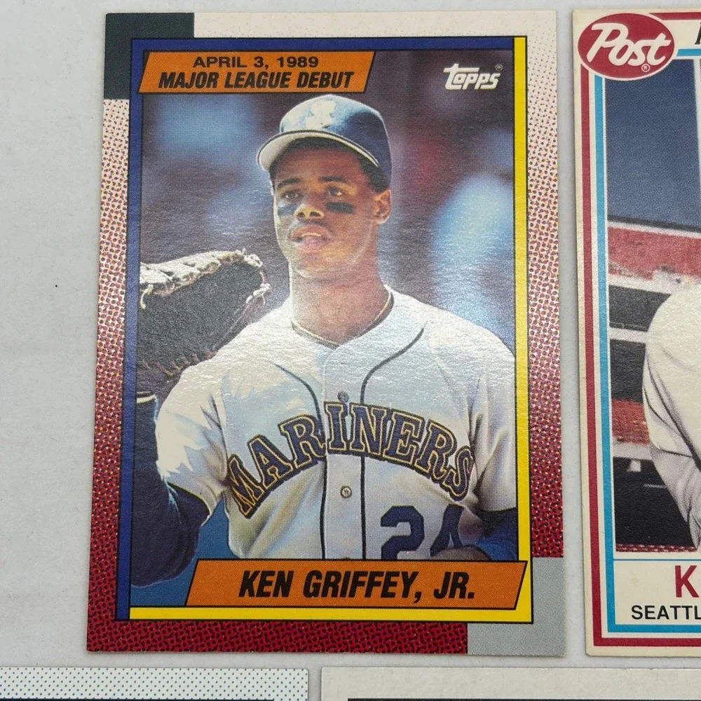 Ken Griffey Jr Rookie Card Lot 1989 Donruss Topps Bowman Mariners 5 Card Set